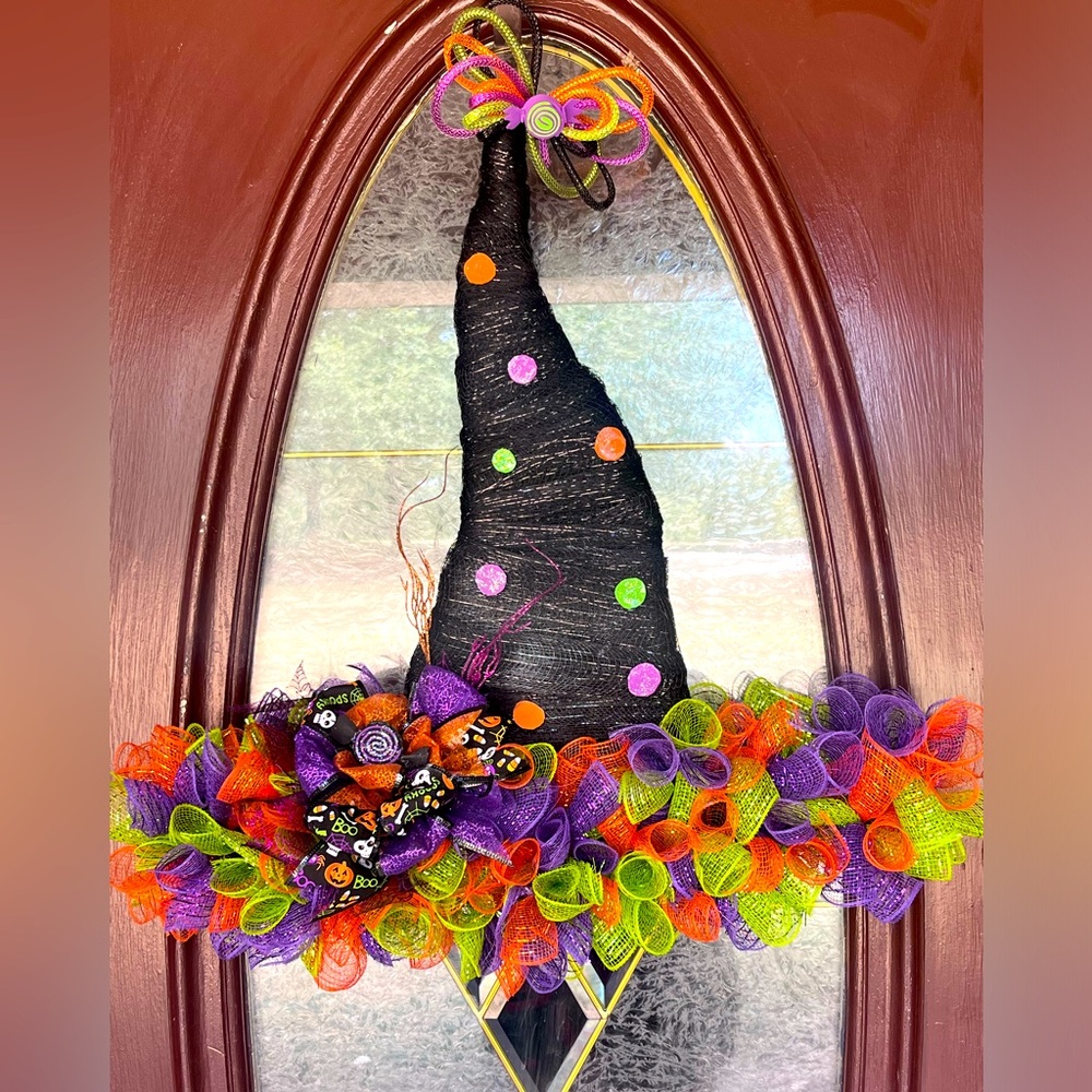 Handmade Witch Hat Wreath
